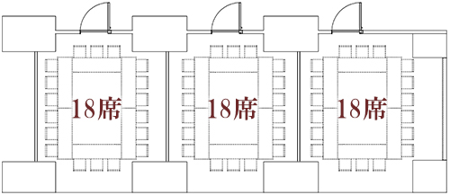 さまざまに変化する会議室 レイアウト次第で多様なニーズに対応します お知らせ ニュース 上智大学ソフィア会